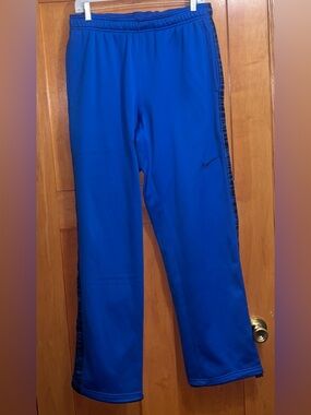 Nike Therma-Fit Royal Blue Warmup Sports Sweatpants Men’s Large